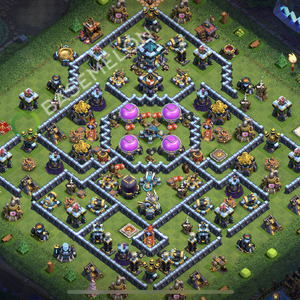 Town Hall Level 13 Farm Base Design 2025, Hybrid, Layout #2327