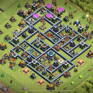 Town Hall Level 13 Trophy/Defense Base Design 2025, Anti Everything, Layout #2330