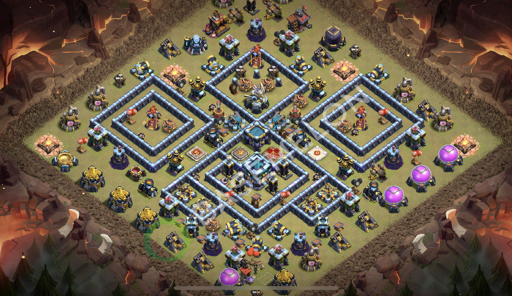 Town Hall Level 13 War Base Design 2025, Anti 2 Stars, Legend League, Layout #2368