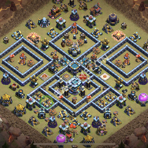 Town Hall Level 13 War Base Design 2025, Anti 2 Stars, Legend League, Layout #2368
