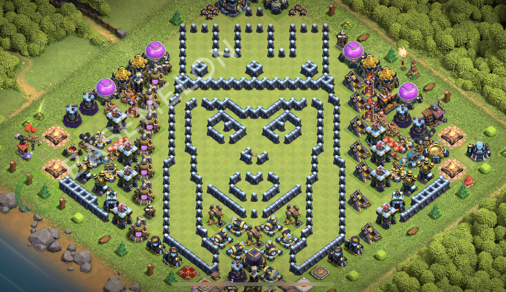 Town Hall Level 13 Progress Base Design 2025, Layout #2385