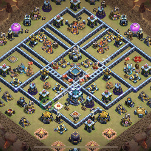 Town Hall Level 13 War Base Design 2026, Anti Everything, Layout #2455