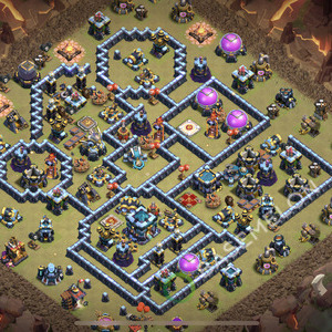 Town Hall Level 13 War Base Design 2026, Anti 3 Stars, Anti Everything, Layout #2457