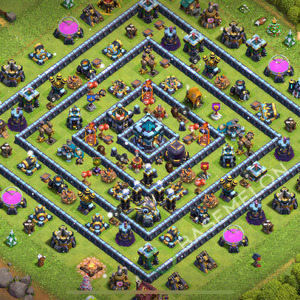 Hôtel de Ville Level 13 Trophées/Défense Base  2026, Anti 2 Étoiles, Village #2510