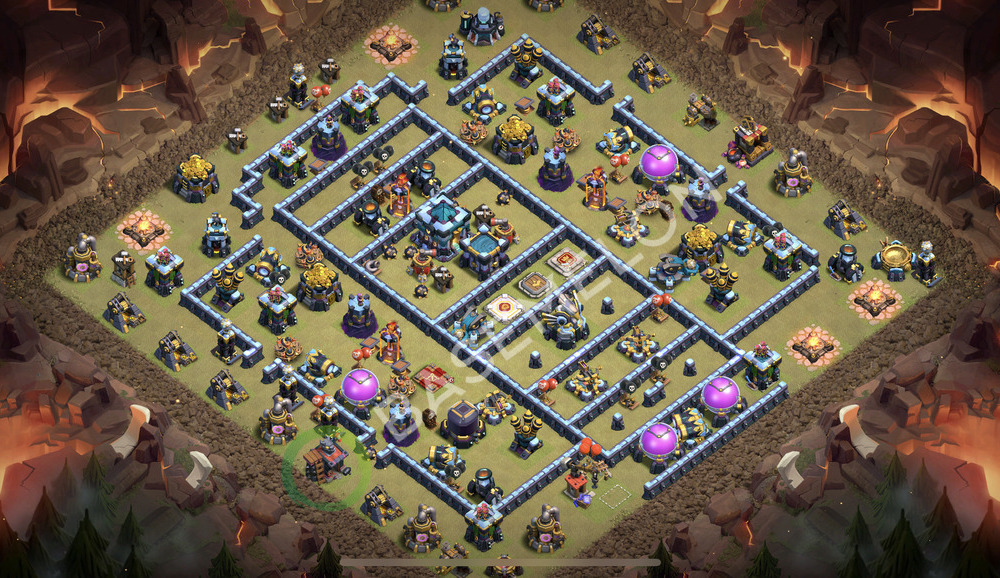 Town Hall Level 13 War Base Design 2026, Anti 3 Stars, Legend League, Layout #2551