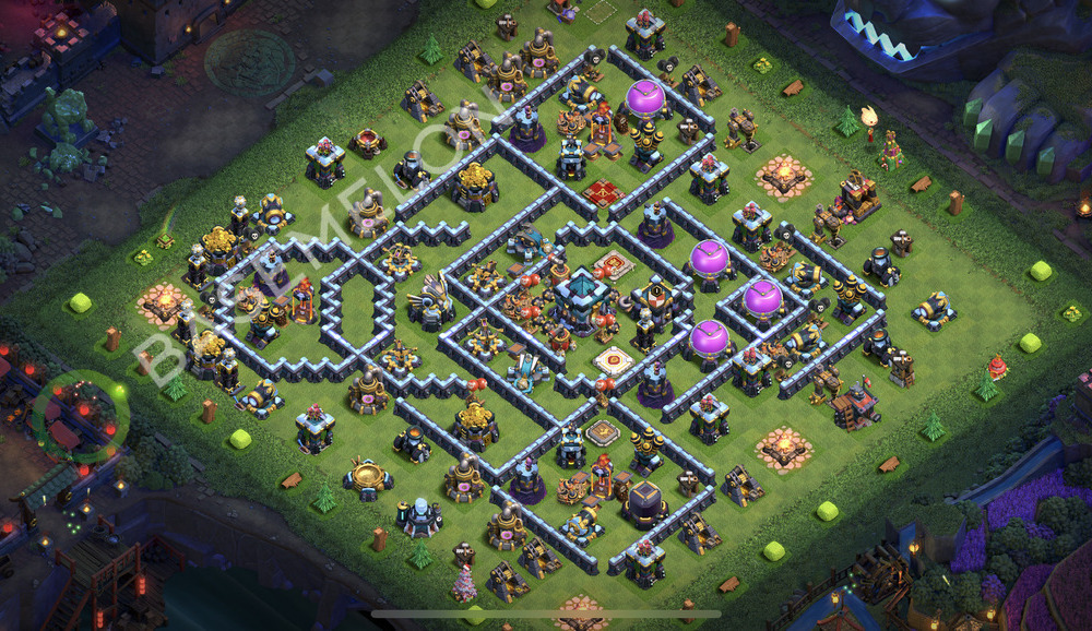 Town Hall Level 13 Trophy/Defense Base Design 2026, Anti 2 Stars, Legend League, Layout #2576