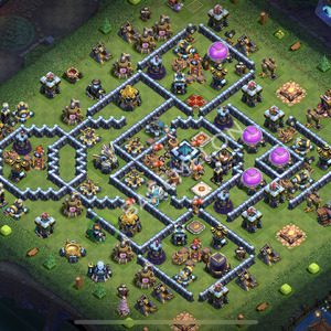 Town Hall Level 13 Trophy/Defense Base Design 2026, Anti 2 Stars, Legend League, Layout #2576