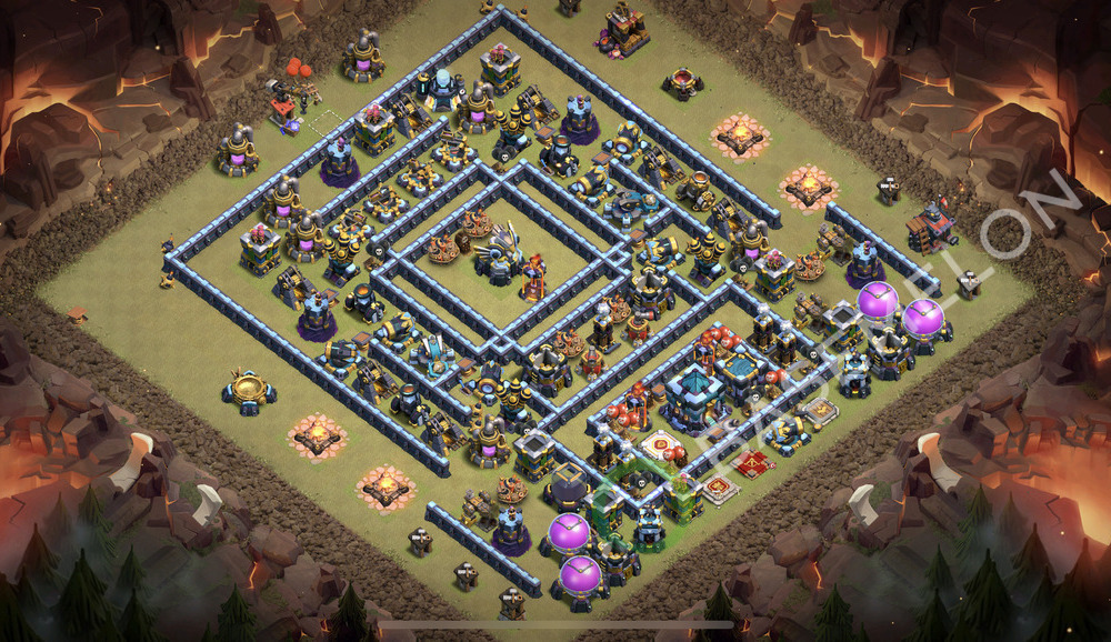 Town Hall Level 13 War Base Design 2026, Anti Everything, Layout #2581