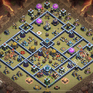 Town Hall Level 13 War Base Design 2026, Anti Everything, Layout #2585