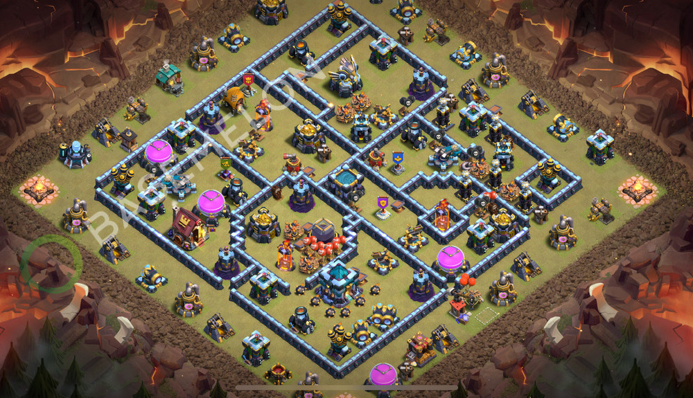 Town Hall Level 13 War Base Design 2026, Anti 3 Stars, Layout #2612