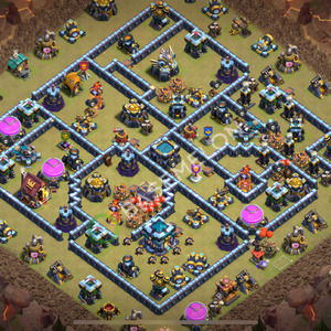 Town Hall Level 13 War Base Design 2026, Anti 3 Stars, Layout #2612