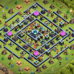 Town Hall Level 13 Farm Base Design 2026, Hybrid, Layout #2633