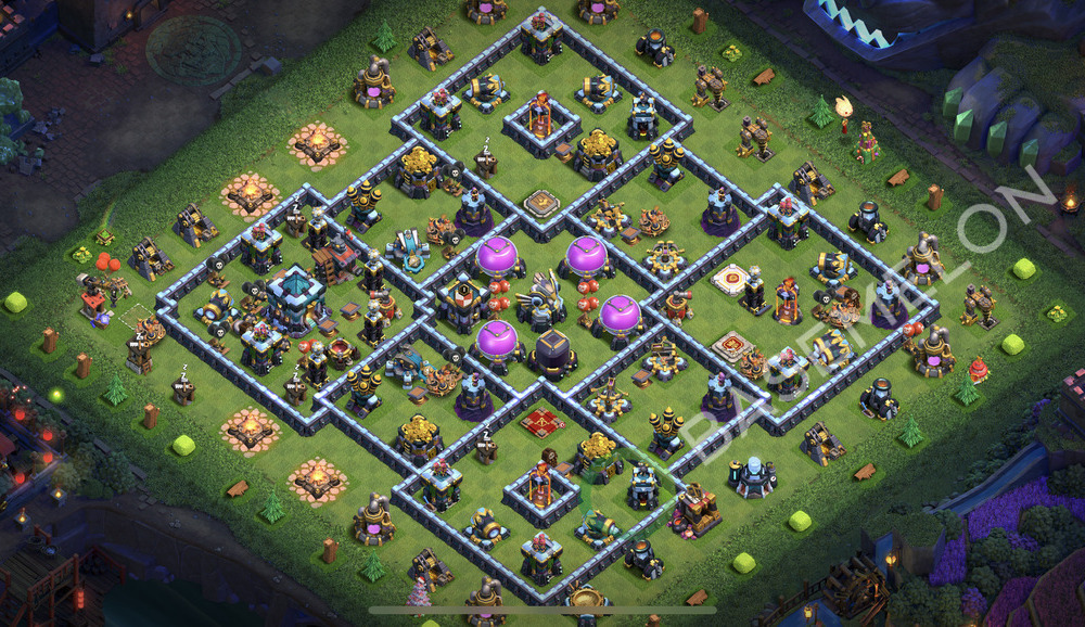 Town Hall Level 13 Farm Base Design 2026, Anti Everything, Layout #2643