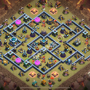 Hôtel de Ville Level 13 Guerre GDC Base  2026, Anti Aérien, Village #2655