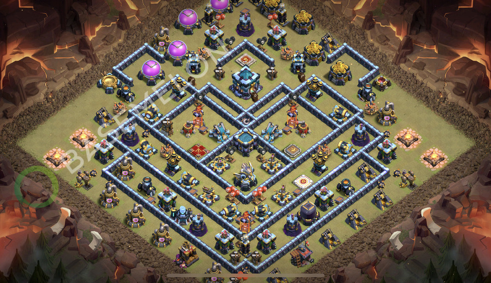 Hôtel de Ville Level 13 Guerre GDC Base  2026, Anti 3 Étoiles, Anti Aérien, Village #2665