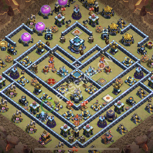 Hôtel de Ville Level 13 Guerre GDC Base  2026, Anti 3 Étoiles, Anti Aérien, Village #2665