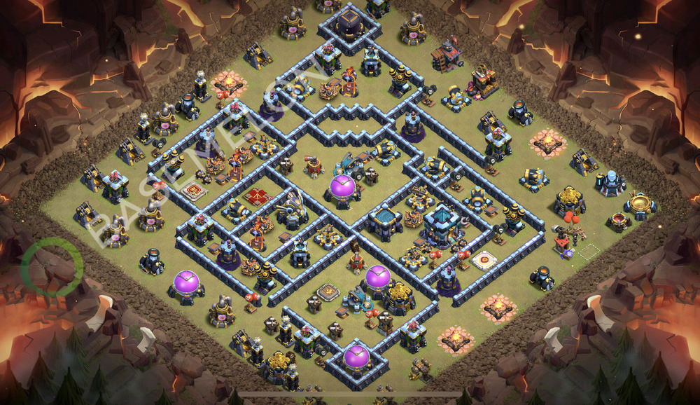 Town Hall Level 13 War Base Design 2026, Anti Everything, Layout #2747