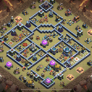 Town Hall Level 13 War Base Design 2026, Anti Everything, Layout #2747