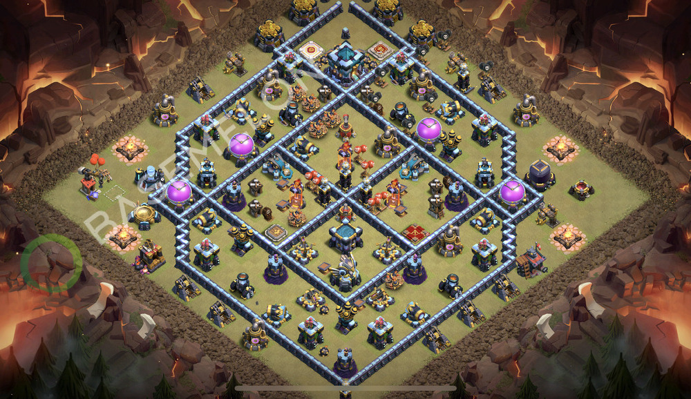 Town Hall Level 13 War Base Design 2026, Anti Everything, Layout #2799