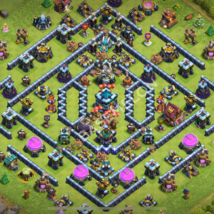 Town Hall Level 13 Trophy/Defense Base Design 2026, Anti 3 Stars, Layout #2817
