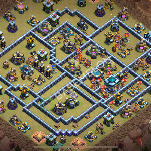 Town Hall Level 13 War Base Design 2026, Anti 3 Stars, Layout #2832