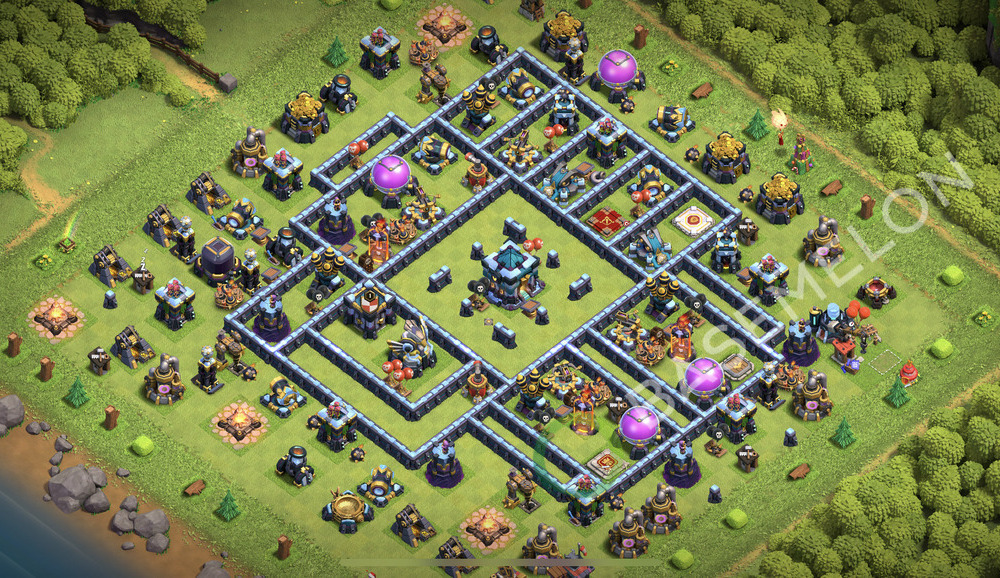 Town Hall Level 13 Trophy/Defense Base Design 2026, Anti 3 Stars, Anti Air, Layout #2840