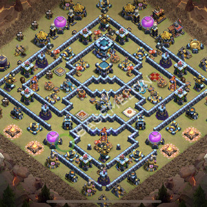 Town Hall Level 13 War Base Design 2026, Anti 2 Stars, Anti Air, Layout #2862