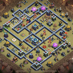 Town Hall Level 13 War Base Design 2026, Anti Everything, Layout #2871