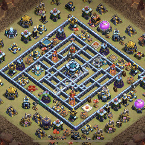 Town Hall Level 13 War Base Design 2026, Anti 2 Stars, Anti Everything, Layout #2884