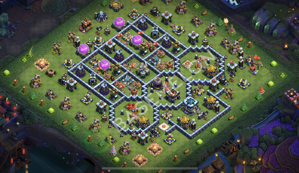 Town Hall Level 13 Trophy/Defense Base Design 2026, Anti Everything, Layout #2900