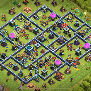Town Hall Level 13 Farm Base Design 2026, Anti Everything, Hybrid, Layout #2921