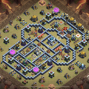 Town Hall Level 13 War Base Design 2026, Max Levels, Anti Everything, Layout #2947
