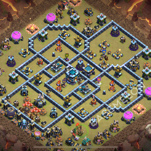 Town Hall Level 13 War Base Design 2026, Anti Air, Hybrid, Layout #2956