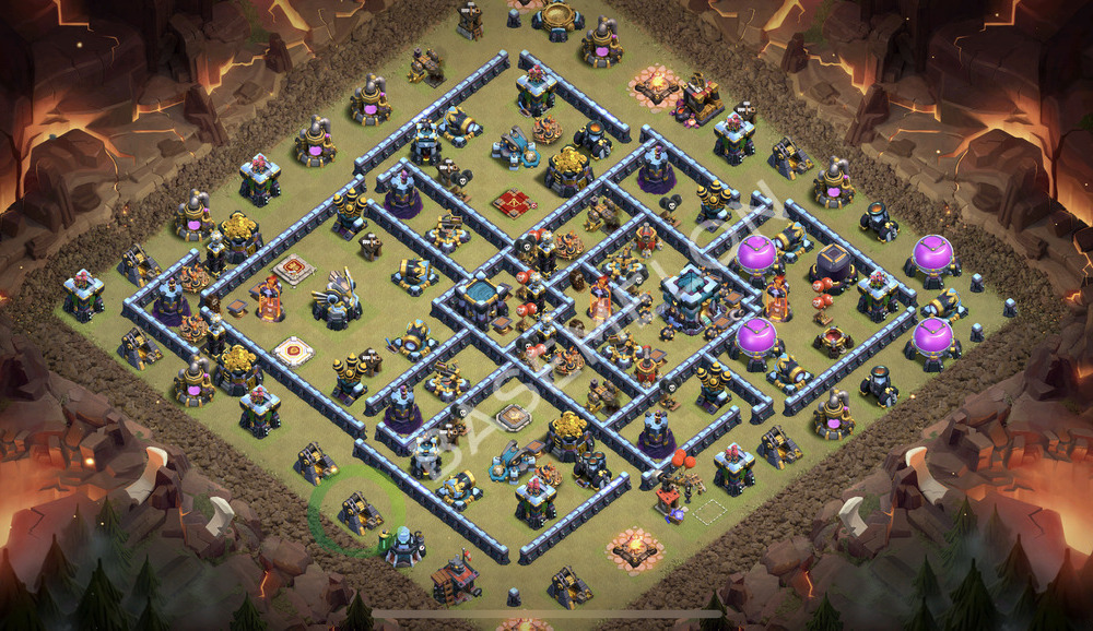 Town Hall Level 13 War Base Design 2026, Anti 3 Stars, Anti Everything, Layout #2966