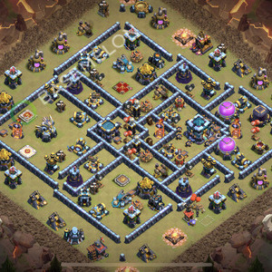 Town Hall Level 13 War Base Design 2026, Anti 3 Stars, Anti Everything, Layout #2966