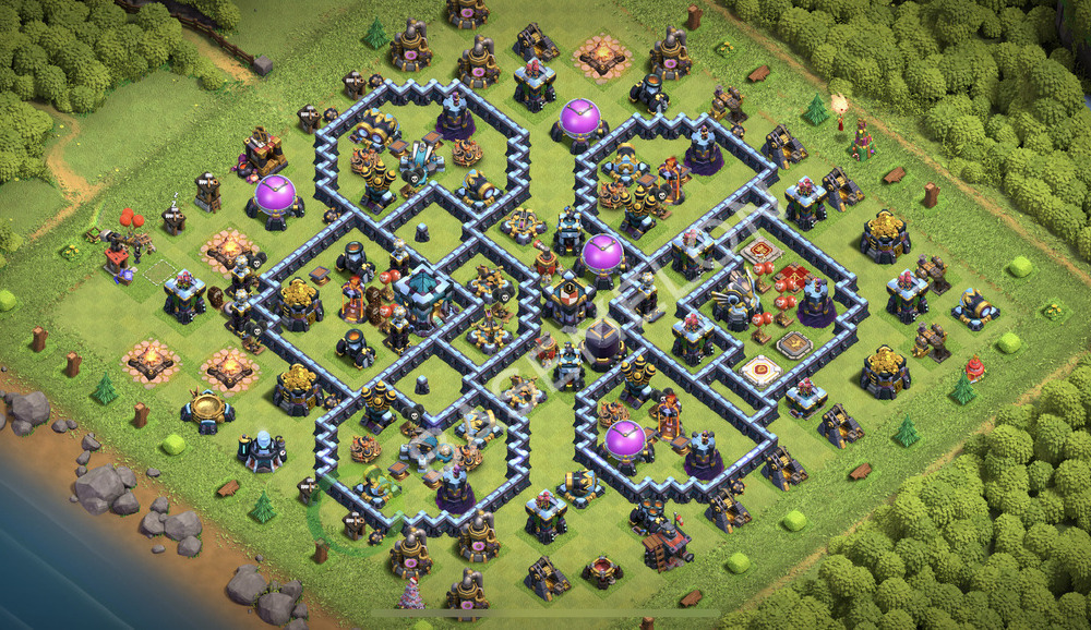 Town Hall Level 13 Farm Base Design 2026, Anti Air, Hybrid, Layout #2967