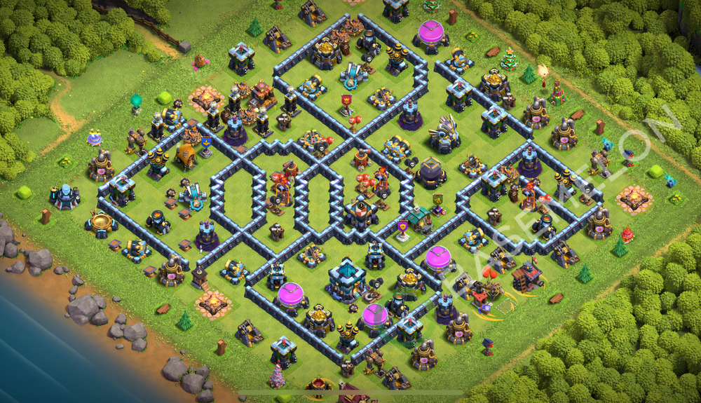 Town Hall Level 13 Trophy/Defense Base Design 2026, Anti 3 Stars, Anti Everything, Layout #2973