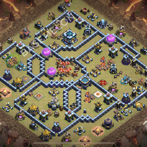 Town Hall Level 13 War Base Design 2026, Layout #2978