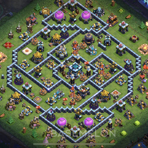 Rathaus Level 13 Farmen Base, Anti 3 Sterne, Layout #301