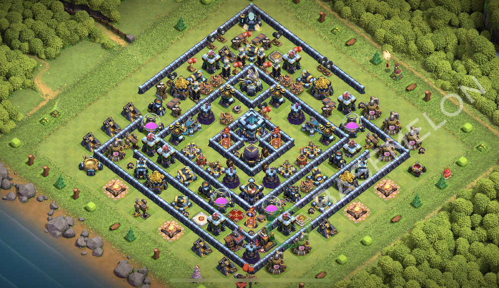 Town Hall Level 13 Farm Base Design 2026, Legend League, Hybrid, Layout #3010