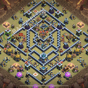Town Hall Level 13 War Base Design 2026, Anti 3 Stars, Anti Air, Layout #3021