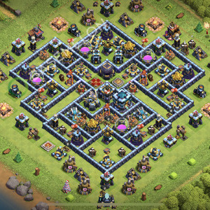 Rathaus Level 13 Farmen Base 2026, Legend Liga, Hybrid, Layout #3023