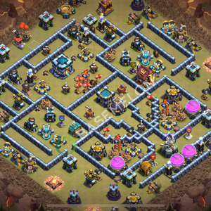 Town Hall Level 13 War Base Design 2026, Max Levels, Anti 3 Stars, Layout #3053
