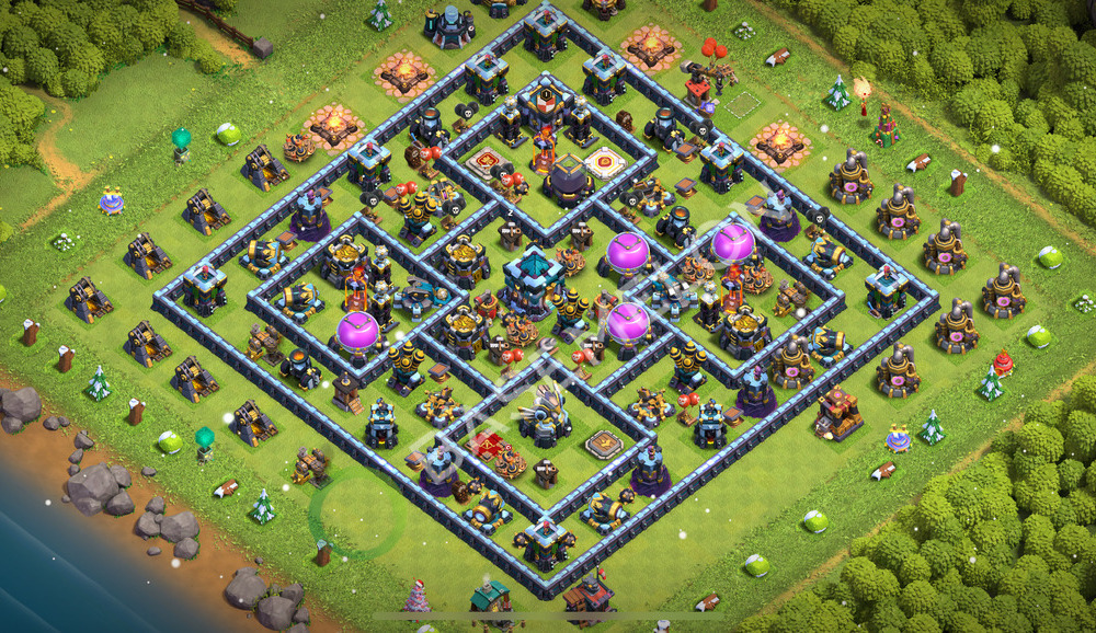Town Hall Level 13 Farm Base Design 2026, Anti Air, Layout #3055