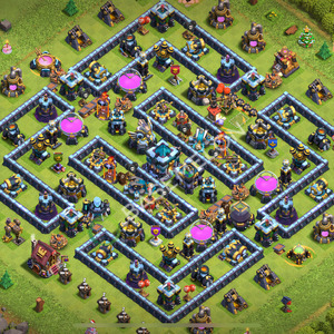 Town Hall Level 13 Trophy/Defense Base Design 2026, Anti 3 Stars, Layout #3062