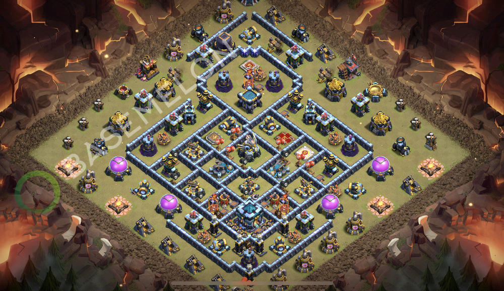 Town Hall Level 13 War Base Design 2026, Anti Everything, Layout #3083