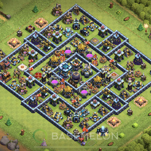 Town Hall Level 13 Farm Base Design, Legend League, Hybrid, Layout #309