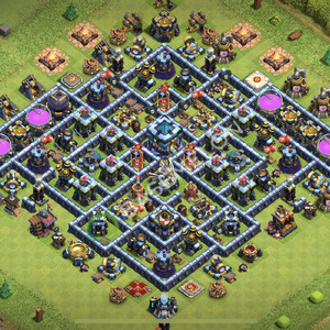 Town Hall Level 13 Trophy/Defense Base Design 2026, Unbeatable, Anti 2 Stars, Layout #3100