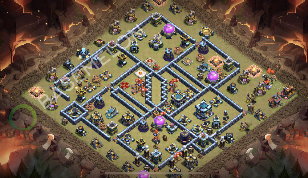 Town Hall Level 13 War Base Design 2026, Anti 2 Stars, Anti Everything, Layout #3154