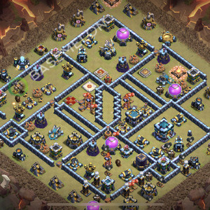 Hôtel de Ville Level 13 Guerre GDC Base  2026, Anti 2 Étoiles, Anti Tout, Village #3154